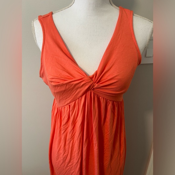 NWT Bright orange maternity maxi dress - Picture 2 of 3